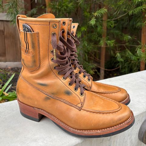 Willie's Handmade Boots Hunting Boot in Horween Natural Latigo