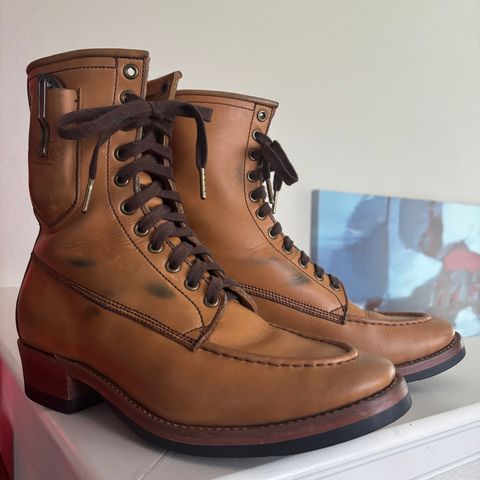 Willie's Handmade Boots Hunting Boot in Horween Natural Latigo