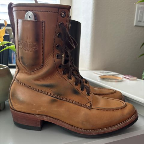 Willie's Handmade Boots Hunting Boot in Horween Natural Latigo