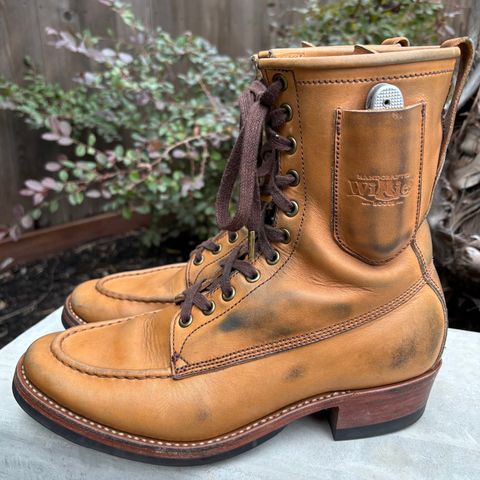 Willie's Handmade Boots Hunting Boot in Horween Natural Latigo
