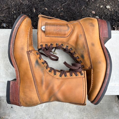 Willie's Handmade Boots Hunting Boot in Horween Natural Latigo