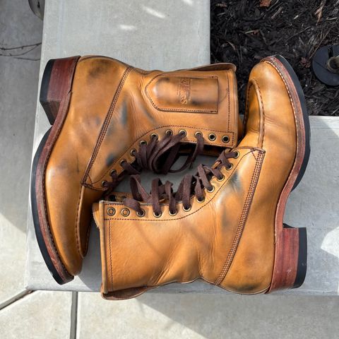 Willie's Handmade Boots Hunting Boot in Horween Natural Latigo