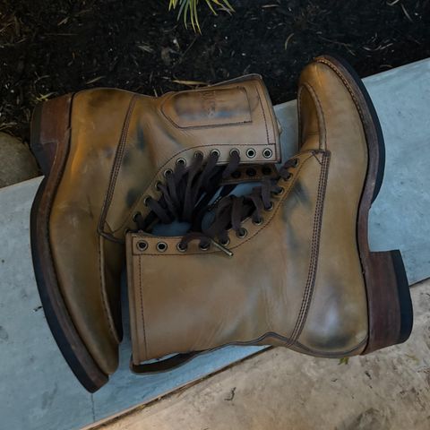 Willie's Handmade Boots Hunting Boot in Horween Natural Latigo