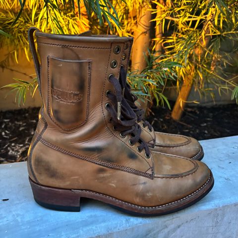 Willie's Handmade Boots Hunting Boot in Horween Natural Latigo