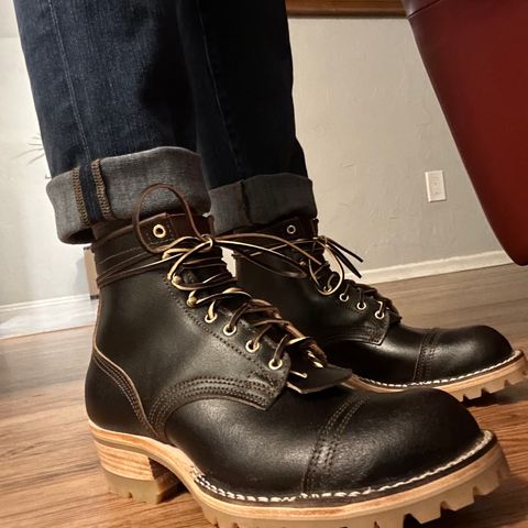 Nicks Lace Up Heritage in Horween Brown Waxed Flesh