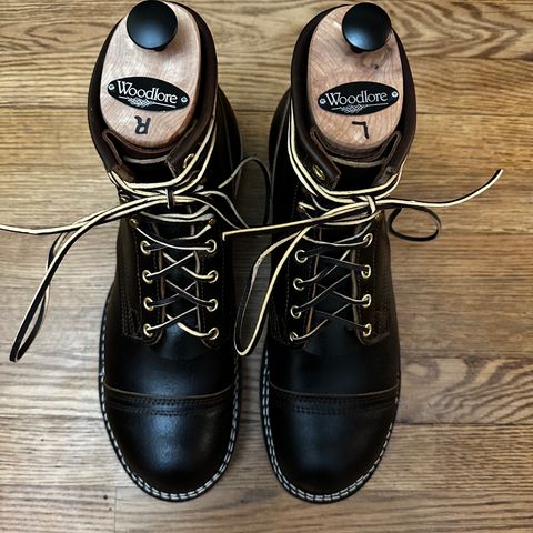 Nicks Lace Up Heritage in Horween Brown Waxed Flesh
