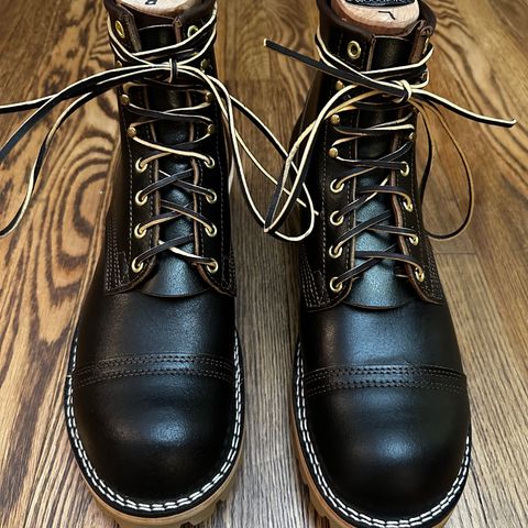 Nicks Lace Up Heritage in Horween Brown Waxed Flesh