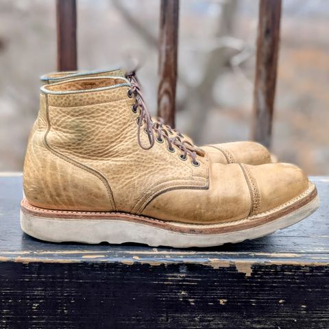 Viberg Scout Boot in Horween Natural Olive Tan