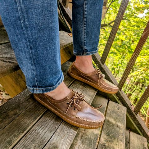 Quoddy Grizzly Moc in Maryam Fango Horsebutt