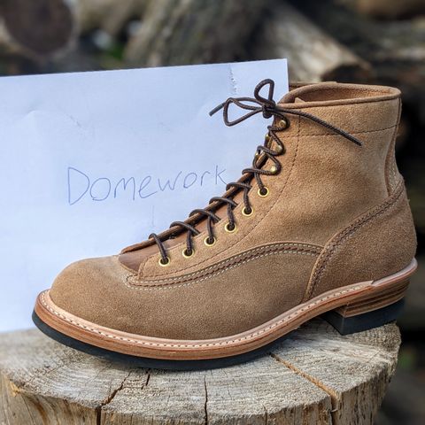 John Lofgren Donkey Puncher Boots in Horween Natural Chromexcel Roughout