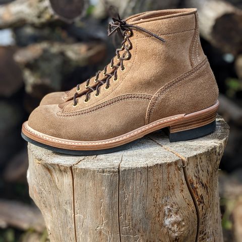 John Lofgren Donkey Puncher Boots in Horween Natural Chromexcel Roughout