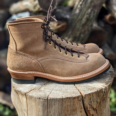 John Lofgren Donkey Puncher Boots in Horween Natural Chromexcel Roughout