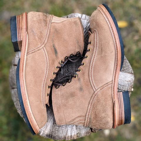 John Lofgren Donkey Puncher Boots in Horween Natural Chromexcel Roughout