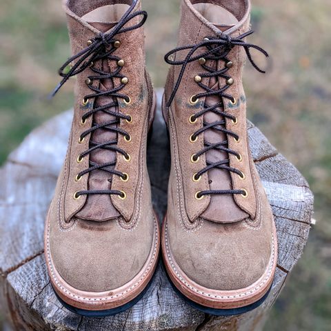 John Lofgren Donkey Puncher Boots in Horween Natural Chromexcel Roughout