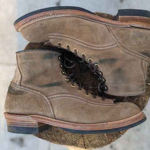 John Lofgren Donkey Puncher Boots in Horween Natural Chromexcel Roughout