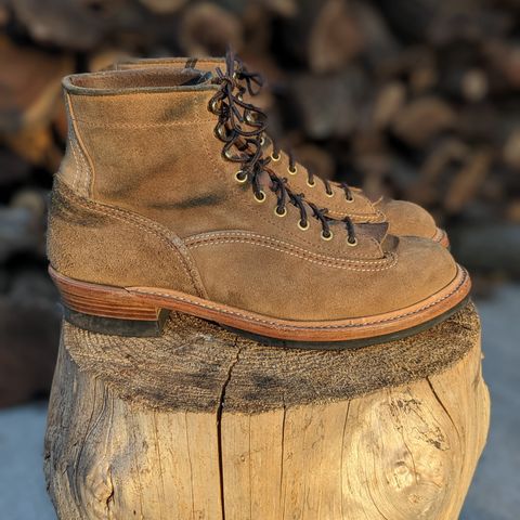 John Lofgren Donkey Puncher Boots in Horween Natural Chromexcel Roughout
