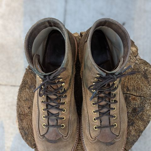 John Lofgren Donkey Puncher Boots in Horween Natural Chromexcel Roughout