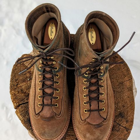 John Lofgren Donkey Puncher Boots in Horween Natural Chromexcel Roughout