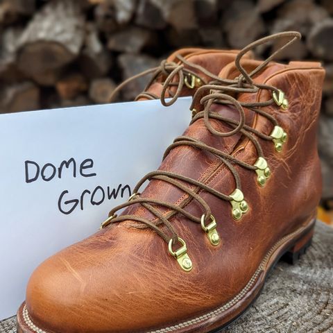 View photo of Viberg Hiker in Horween Natural Dublin