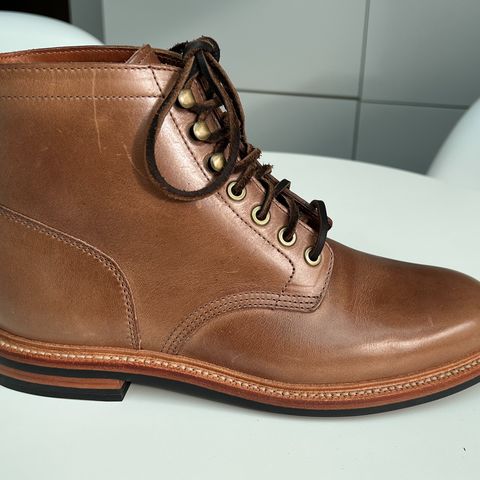 Grant Stone Diesel Boot in Horween Dune Chromexcel