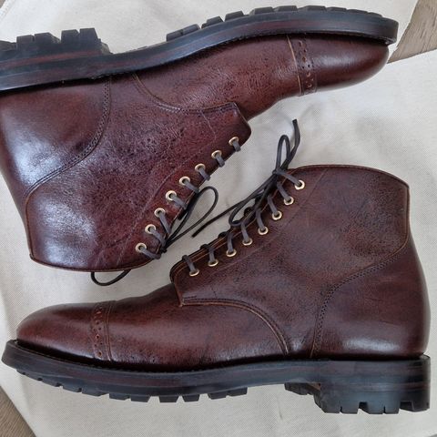 Grant Stone Garrison Boot in C.F. Stead Crimson Classic Kudu