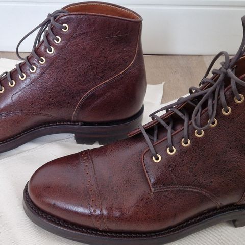 Grant Stone Garrison Boot in C.F. Stead Crimson Classic Kudu