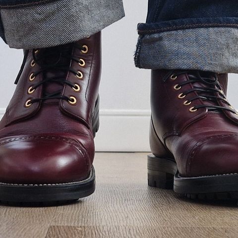 Grant Stone Garrison Boot in Horween Color 8 Chromexcel