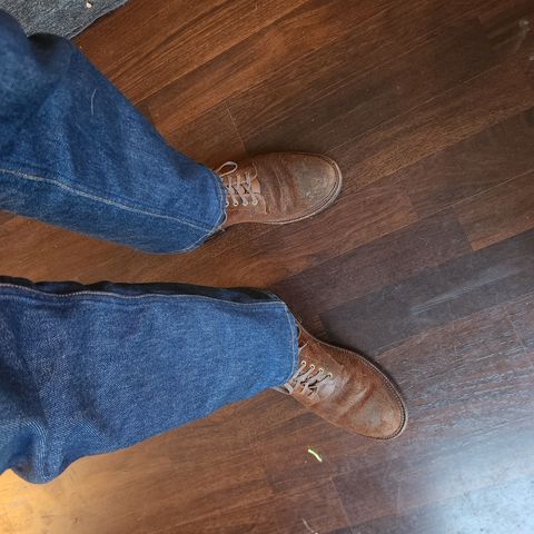 Grant Stone Edward Boot in C.F. Stead Dark Oak Roughout