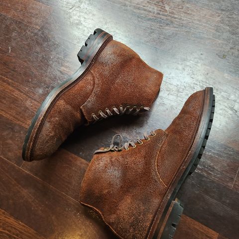 Grant Stone Edward Boot in C.F. Stead Dark Oak Roughout