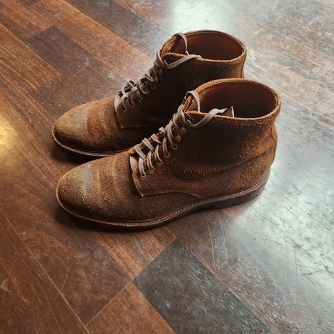 Brick EVA Compound Outsole Edward Boot in C.F. Stead Dark Oak Roughout