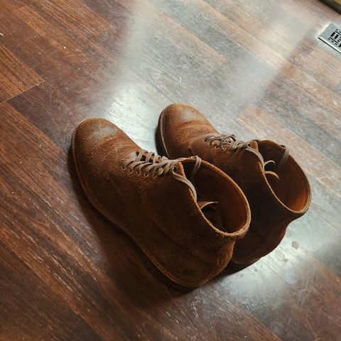 Brick EVA Compound Outsole Edward Boot in C.F. Stead Dark Oak Roughout