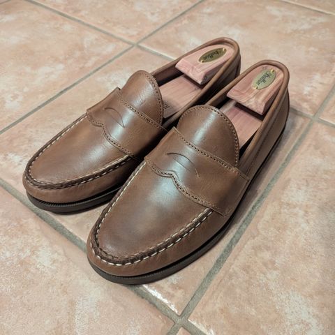 Oak Street Bootmakers Penny Moc in Horween Natural Chromexcel