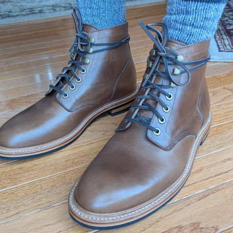 Grant Stone Diesel Boot in Horween Dune Chromexcel