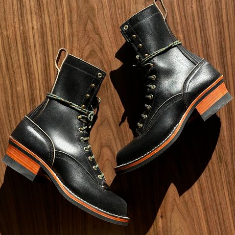 Nicks LTT Heritage in Horween Black Waxed Flesh
