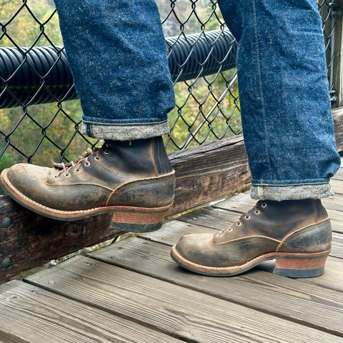 View photo of Nicks LTT Heritage in Horween Black Waxed Flesh