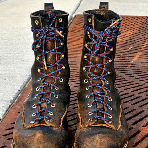 View photo of Nicks LTT Heritage in Horween Black Waxed Flesh