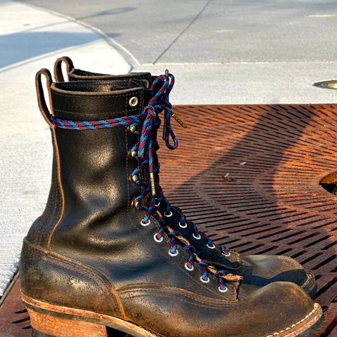 View photo of Nicks LTT Heritage in Horween Black Waxed Flesh