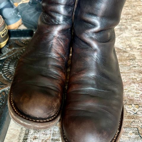 Rolling Dub Trio Casper Boot in Black Horse Front #1020