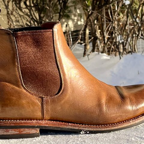 Grant Stone Chelsea Boot in Horween Dune Chromexcel