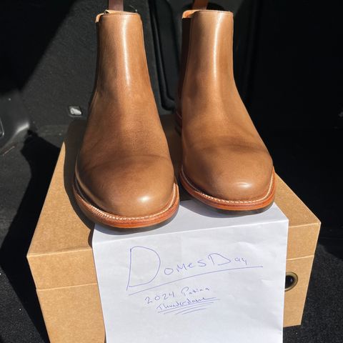 Grant Stone Chelsea Boot in Horween Dune Chromexcel