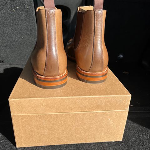 Grant Stone Chelsea Boot in Horween Dune Chromexcel