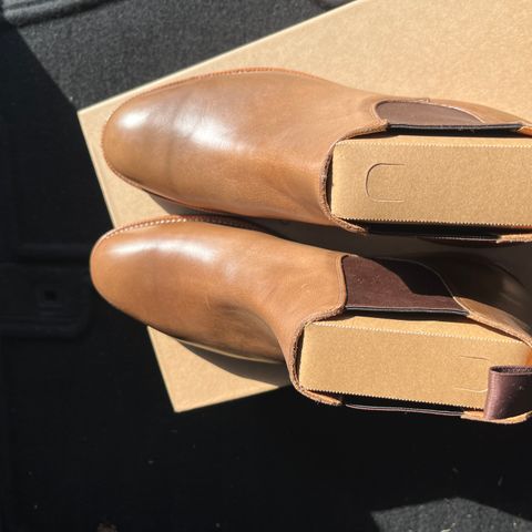 Grant Stone Chelsea Boot in Horween Dune Chromexcel