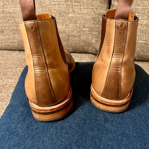 Grant Stone Chelsea Boot in Horween Dune Chromexcel
