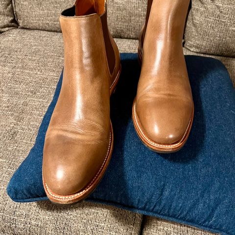Grant Stone Chelsea Boot in Horween Dune Chromexcel
