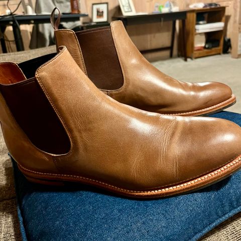 Grant Stone Chelsea Boot in Horween Dune Chromexcel