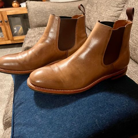 Grant Stone Chelsea Boot in Horween Dune Chromexcel