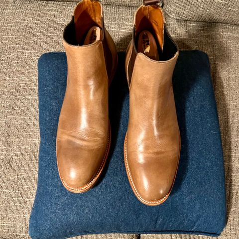 Grant Stone Chelsea Boot in Horween Dune Chromexcel
