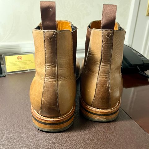 Grant Stone Chelsea Boot in Horween Dune Chromexcel