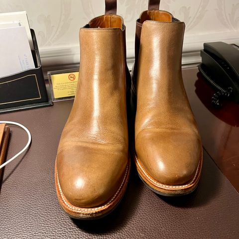 Grant Stone Chelsea Boot in Horween Dune Chromexcel