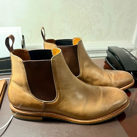Grant Stone Chelsea Boot in Horween Dune Chromexcel